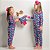 Kit Pijama Infantil Feminino Algodão Coração Marinho  Manga Comprida - Imagem 4