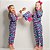 Kit Pijama Infantil Feminino Algodão Coração Marinho  Manga Comprida - Imagem 2
