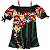 VESTIDO MANGA BUFANTE OMBRO ESTAMPA FLORAL AQUARELADO - Imagem 1