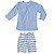 CONJUNTO LISTRADO AZUL - Imagem 1