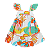 VESTIDO ESTAMPA VIVA O VERDE/BRANCO - Imagem 1