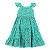 VESTIDO ESTAMPA CHUVA DE FLORES VERDE - Imagem 1