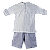 CONJUNTO ESTAMPA LISTRAS AZUL - Imagem 1