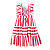 VESTIDO LISTRAS VERMELHO E BRANCO - Imagem 3