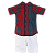 CONJUNTO XADREZ MORZAT VERMELHO COM MARINHO - Imagem 1
