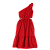 VESTIDO VERMELHO LISO - Imagem 1