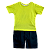 CONJUNTO VERDE NEON E MARINHO - Imagem 1
