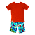 CONJUNTO ESTAMPA FUNDO MAR - Imagem 1