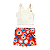 CONJUNTO ESTAMPA PRATOS PINTADOS LARANJA - Imagem 1
