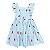 VESTIDO ESTAMPA RABANETE AZUL BEBÊ - Imagem 1