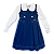 CONJUNTO AZUL MARINHO E BRANCO - Imagem 1
