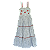 VESTIDO LISTRADO PRETO E BRANCO - Imagem 1