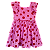VESTIDO COMPOSÊ BOLAS ROSA E VERMELHO - Imagem 1