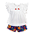 CONJUNTO ESTAMPA FLORAIS COMESTÍVEIS MARINHO - Imagem 1