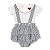 CONJUNTO LISTRADO CINZA E BRANCO - Imagem 1