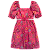 VESTIDO PONTO CRUZ PINK - Imagem 1