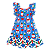 VESTIDO ESTAMPA XÍCARAS COMPOSÊ AZUL - Imagem 1