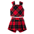 CONJUNTO XADREZ VERMELHO E PRETO - Imagem 1