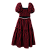 CONJUNTO XADREZ VERMELHO E PRETO - Imagem 3