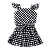 CONJUNTO XADREZ PRETO E BRANCO - Imagem 1