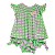 CONJUNTO COMPOSÊ COM XADREZ VERDE - Imagem 1