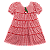 VESTIDO ESTAMPA XADREZ VERMELHO - Imagem 1
