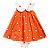 VESTIDO ESTAMPA LARANJINHA - Imagem 1