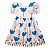 VESTIDO BARRADO FLOR LUZ - Imagem 1