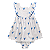 VESTIDO ESTAMPA ORIGAMI AZUL - Imagem 1