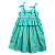 VESTIDO ESTAMPA BUQUÊ DE TULIPAS VERDES - Imagem 1