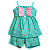 CONJUNTO ESTAMPA  BUQUÊ DE TULIPAS VERDE - Imagem 1