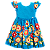 VESTIDO BARRADO DANÇA DOS GIRASSÓIS AZUL - Imagem 1