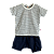 CONJUNTO PIQUET LISTRAS MARINHO - Imagem 1