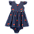 VESTIDO CEREJINHA FUNDO MARINHO - Imagem 1