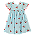 VESTIDO CEREJINHA AZUL CLARO - Imagem 1