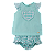 CONJUNTO LISO E XADREZ VERDE AGUA - Imagem 1