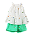 CONJUNTO PEIXINHOS FELIZES OFF VERDE - Imagem 1