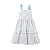 VESTIDO XADREZ AZUL BEBE E BRANCO - Imagem 1