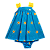 VESTIDO ESTAMPA SOL AZUL - Imagem 1