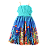 VESTIDO CONCHA ESTAMPA FUNDO DO MAR - Imagem 1