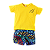 CONJUNTO ESTAMPA CARDUME FUNDO AZUL - Imagem 1