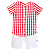 CONJUNTO XADREZ VERMELHO E BRANCO - Imagem 1