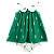 VESTIDO PINHEIRINHO FUNDO VERDE ESCURO - Imagem 1