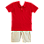 CONJUNTO PIQUET VERMELHO - Imagem 1