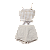 CONJUNTO XADREZ BEGE E BRANCO - Imagem 1