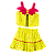 CONJUNTO ESTAMPA FLAMINGO AMARELO NEON - Imagem 3