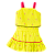 CONJUNTO ESTAMPA FLAMINGO AMARELO NEON - Imagem 1