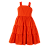 VESTIDO GALLES LISO LARANJA - Imagem 1