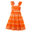 VESTIDO ESTAMPA SUNSET FUNDO LARANJA - Imagem 1