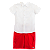 CONJUNTO VERMELHO E BRANCO - Imagem 1